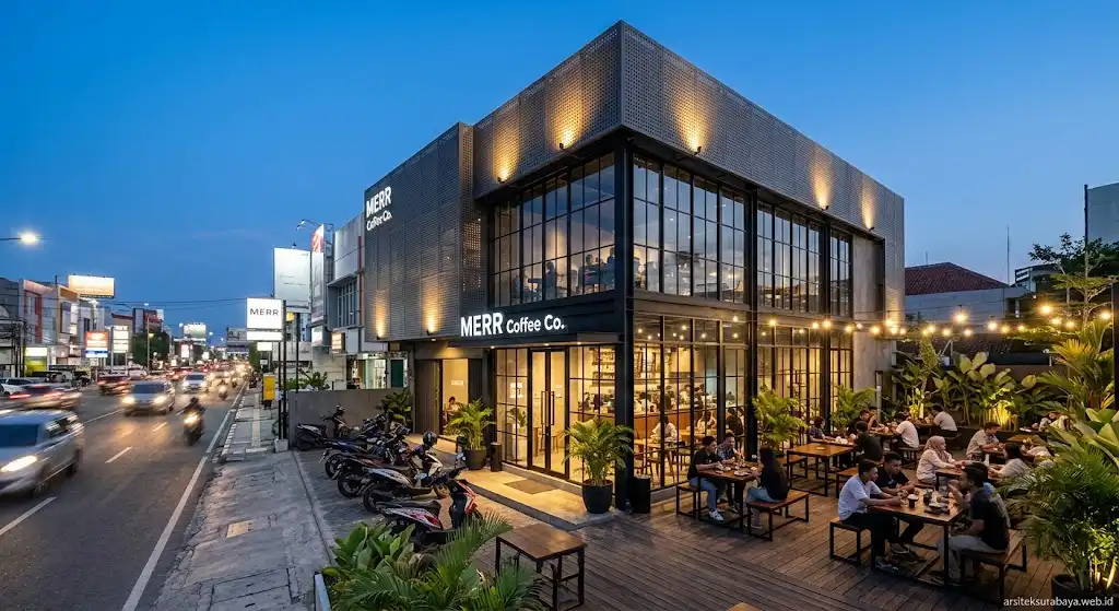 Arsitek Desain Kafe Ruko MERR Sukolilo Surabaya