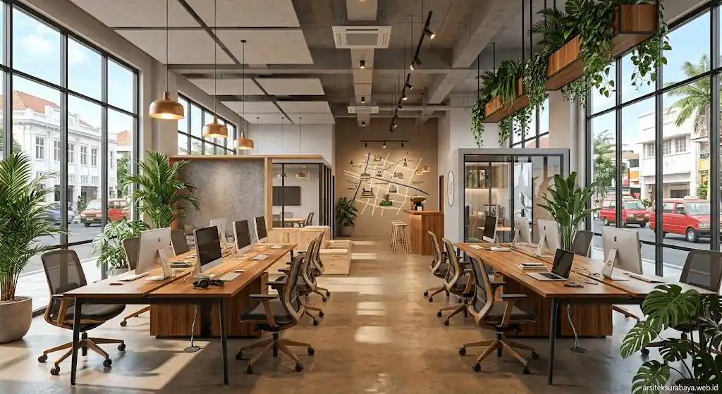 Desain Interior Kantor Startup Surabaya Pusat