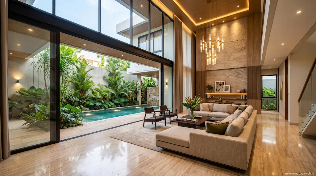 Interior Rumah Mewah Modern Minimalis Surabaya