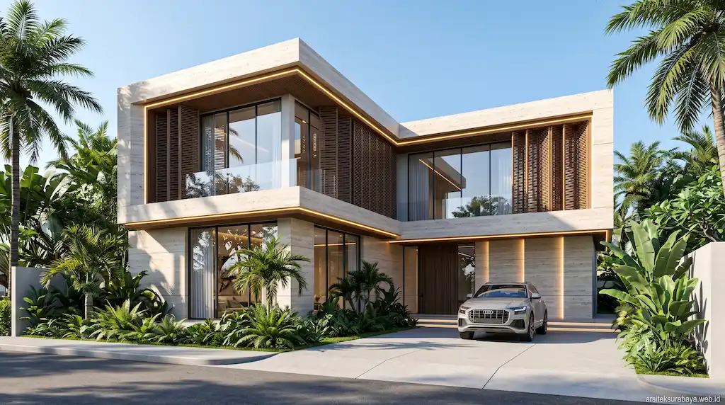 Jasa Arsitek Desain Rumah Mewah Modern Minimalis Surabaya