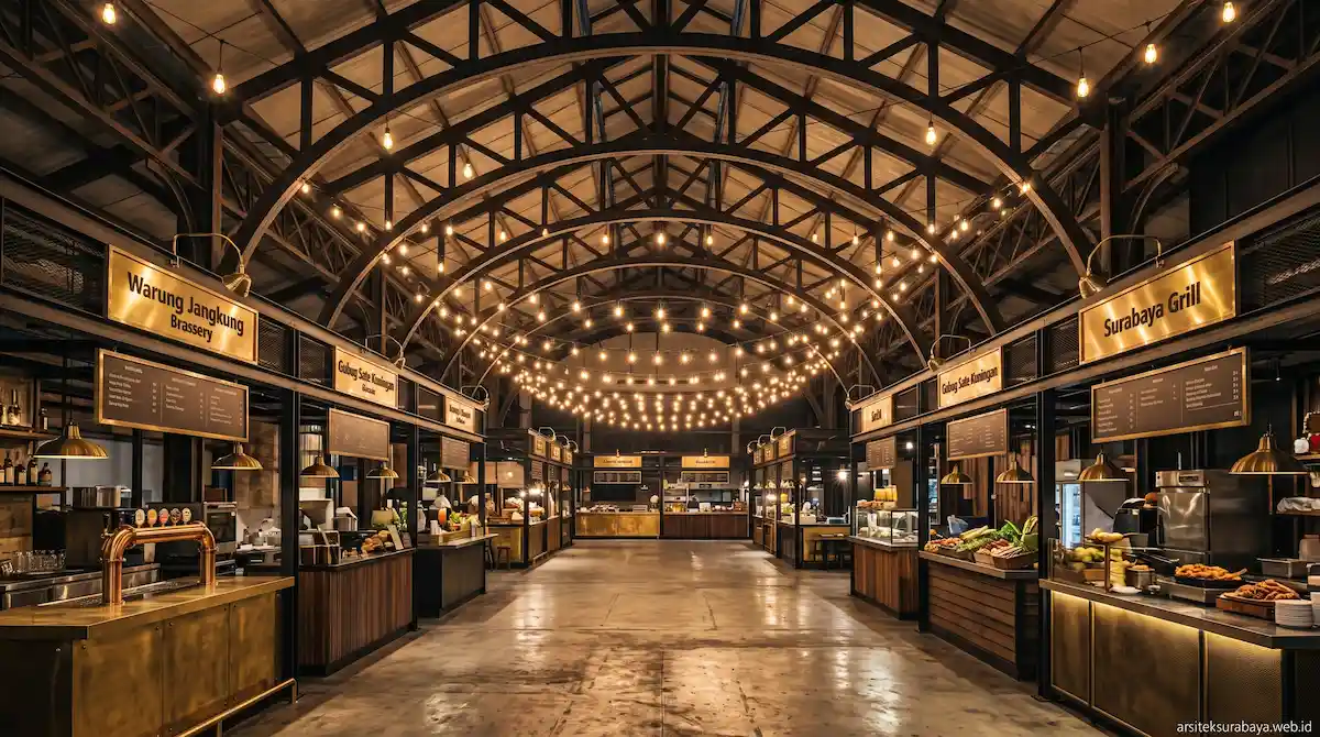 Revitalisasi Pasar Kuliner Heritage Surabaya Utara